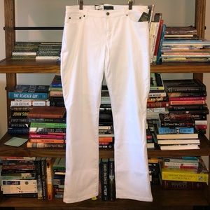 Ralph Lauren White Modern Curvy Jeans 16W NWT